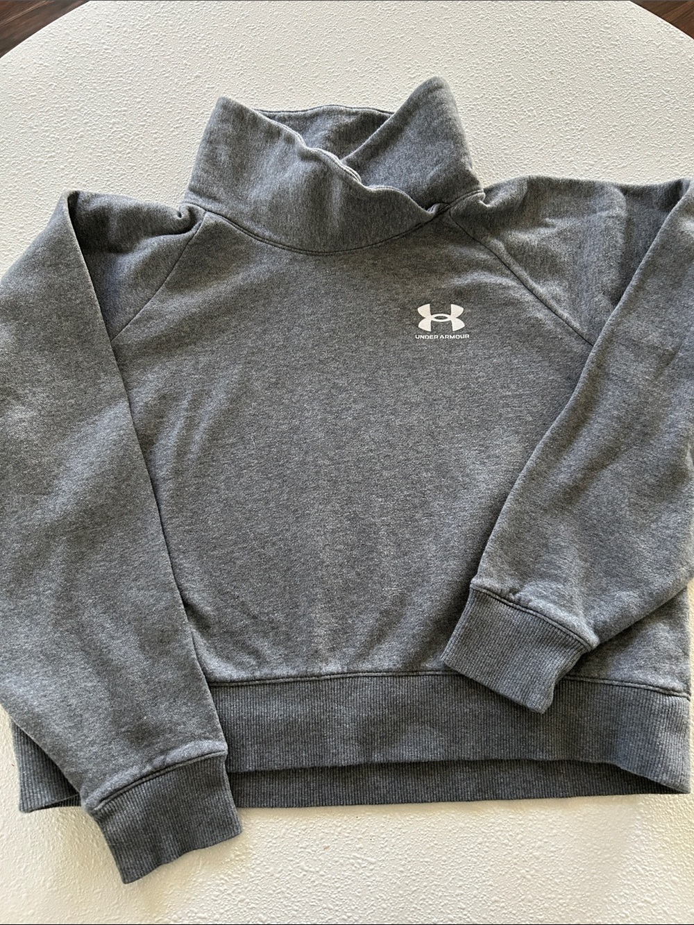 Under Armour Gray Funnel Neck Pullover